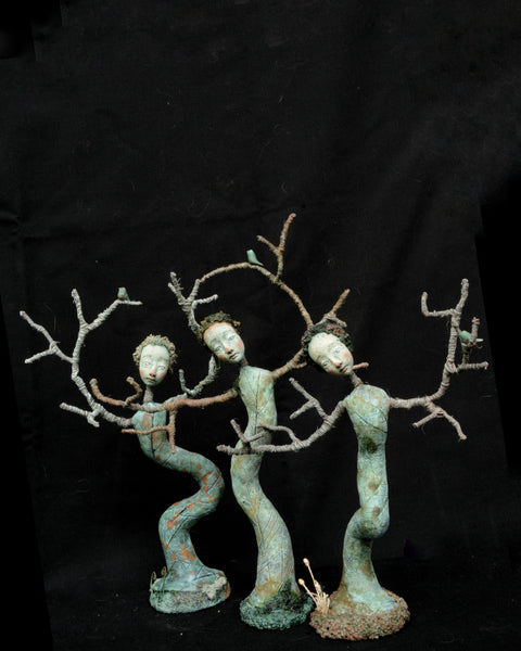 WINTER DANCER, ASH by artist Gioconda Pieracci of Pupillae Art Dolls