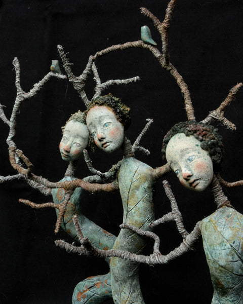 WINTER DANCER, ASH by artist Gioconda Pieracci of Pupillae Art Dolls