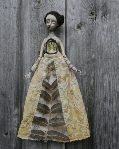 VERDANT BREATH by artist Gioconda Pieracci of Pupillae Art Dolls