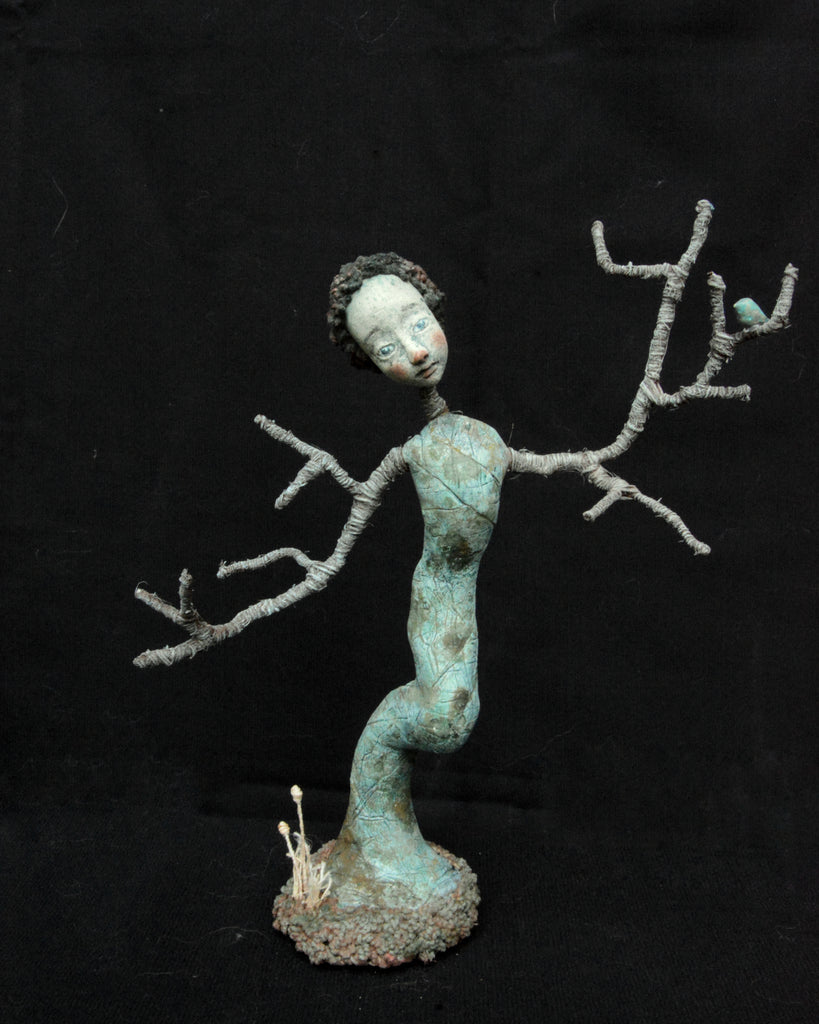 WINTER DANCER, BOW by artist Gioconda Pieracci of Pupillae Art Dolls