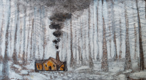 TREES IN FEBRUARY IN THE NORTH by Patricia Krebs