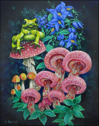 FROGGY'S GARDEN by artist Annette Hassell