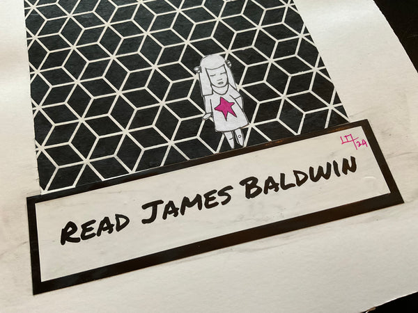 READ JAMES BALDWIN by artist Sophia Gasparian
