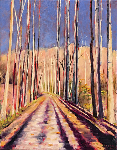 GREAT ALLEGHENY PASSAGE ABOVE OHIOPYLE by artist Stuart Thompson
