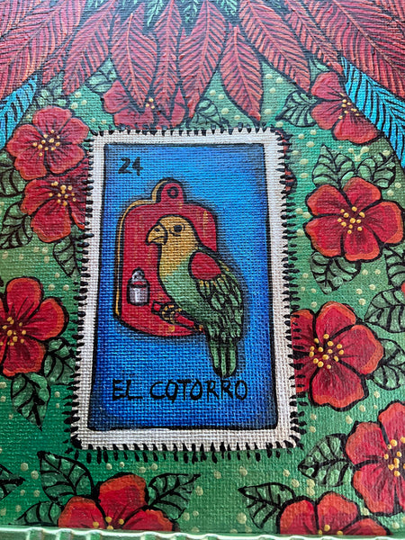 24 EL COTORRO (The Parrot/Frida y Bonito) by artist Pamela Enriquez-Courts
