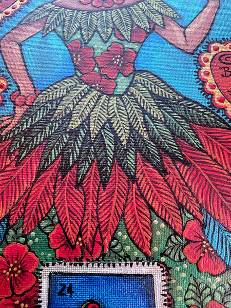 24 EL COTORRO (The Parrot/Frida y Bonito) by artist Pamela Enriquez-Courts