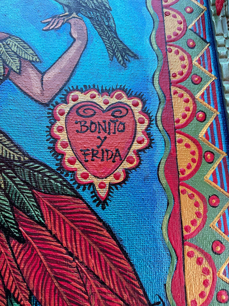 24 EL COTORRO (The Parrot/Frida y Bonito) by artist Pamela Enriquez-Courts