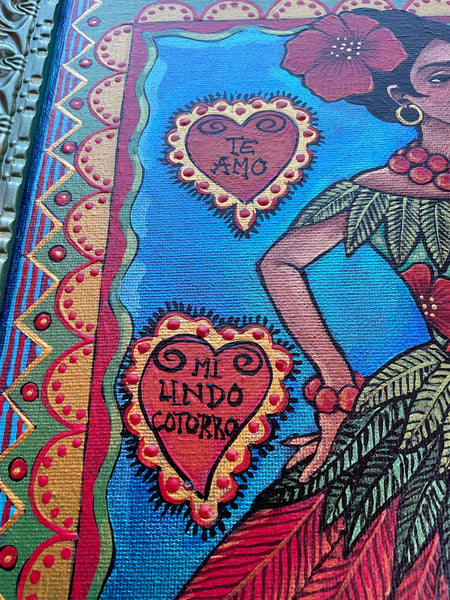 24 EL COTORRO (The Parrot/Frida y Bonito) by artist Pamela Enriquez-Courts