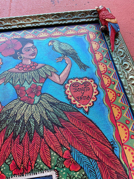 24 EL COTORRO (The Parrot/Frida y Bonito) by artist Pamela Enriquez-Courts