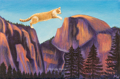 THE GIANT CAT OF YOSEMITE by artist Michelle Waters