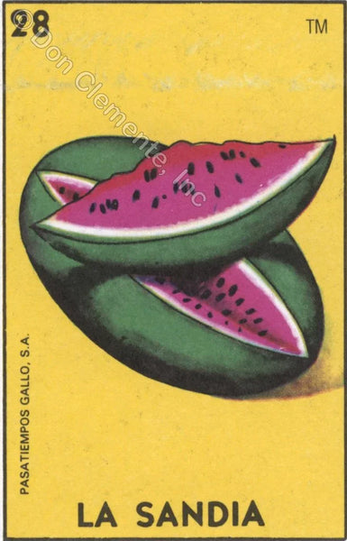 28 LA SANDIA (The Watermelon/Azúcar de Sandía) by artist Eden Folwell