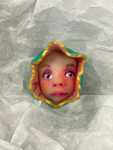 CHAVO elf pin by artist Lacey Bryant