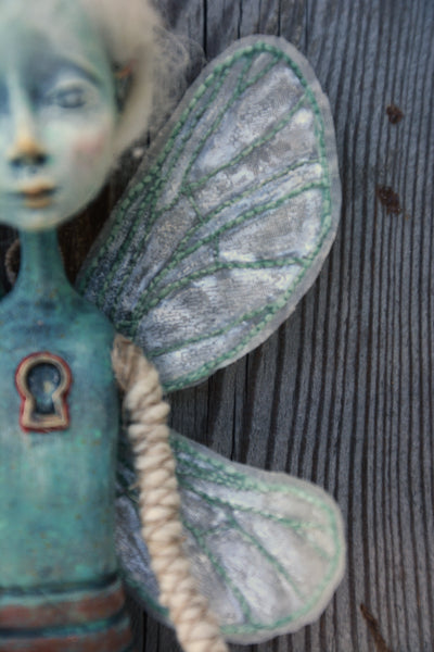 DAMIGELLA, THE KEEPER OF ENCHANTMENT by featured artist Gioconda Pieracci of Pupillae Art Dolls
