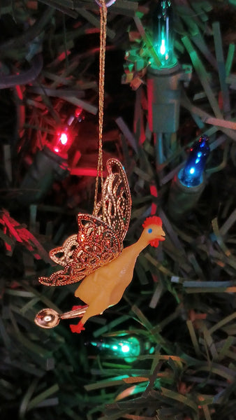 GOLD SPOON ornament 1 and 2 by artist Jen Raven