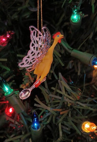 SILVER SPOON ornament 1 and 2 by artist Jen Raven
