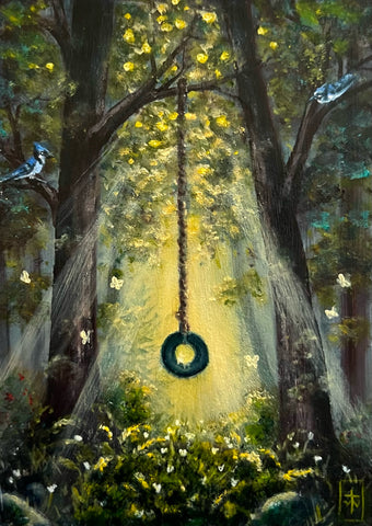 THE TIRE SWING by artist Terri Woodward