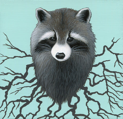 Raccoon Roots by artist Lena Sayadian