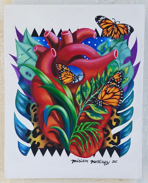 27 EL CORAZON (The Heart) / Corazón de la Selva by artist Miriam Martinez