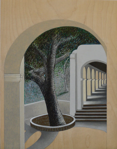 400 YEAR OLD OAK TREE, CALTECH by Janet Olenik