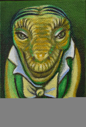 #75 EL LAGARTO (The Alligator) by artist Janet Olenik