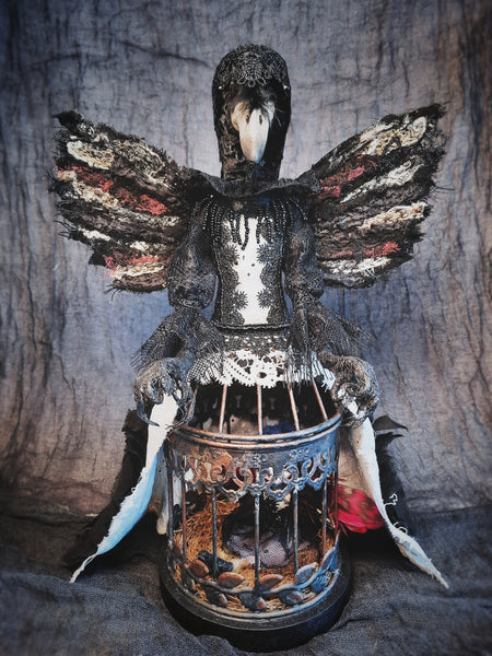 UNDER THE SHADOW OF YOUR WINGS by artist Ioanna Tsouka (Anima ex Manus Art Dolls)