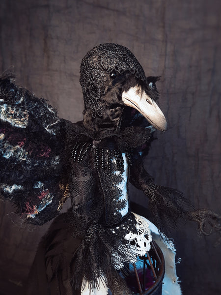 UNDER THE SHADOW OF YOUR WINGS by artist Ioanna Tsouka (Anima ex Manus Art Dolls)