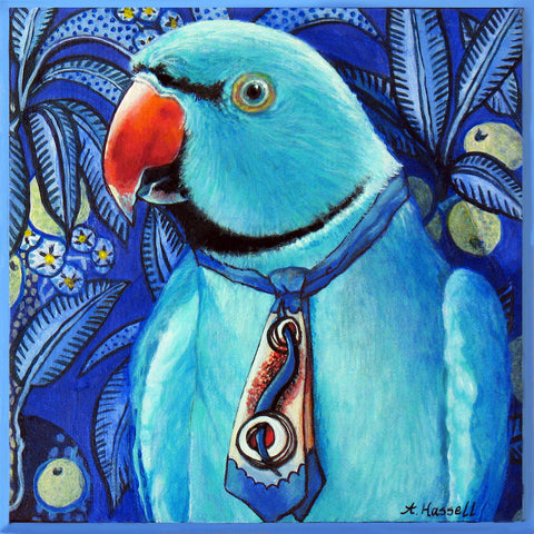 COOL PARROT by artist Annette Hassell