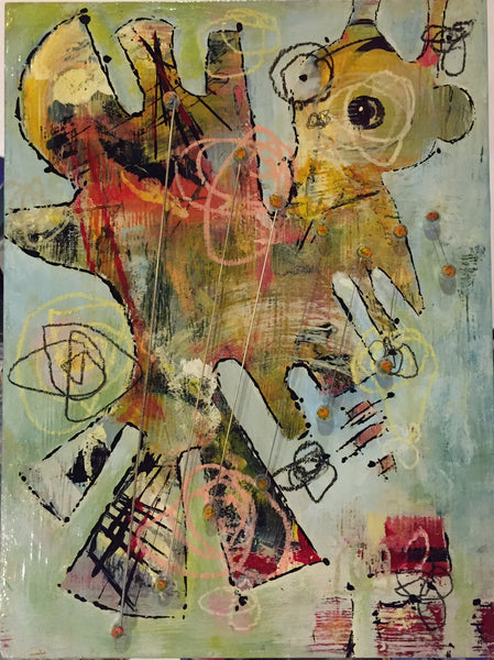 Ella toca su arpa #53 (The Harp) by artist Andrea Bogdan