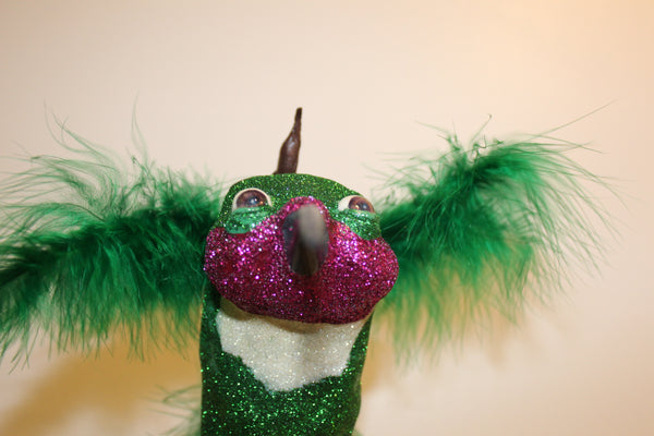 RARE THREE POUND RUBY THROATED ARGENTINE HUMMING BIRD by artist Denise Bledsoe