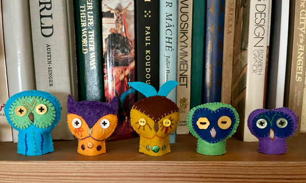 OWL PUPPETS by artist Ulla Anobile