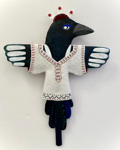 MAGPIE SHIRT (Harakkapaita) by artist Ulla Anobile