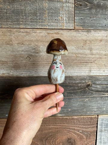 BOLETUS MUSHROOM PLANT-STAKE 6 by artist Milla Istomina