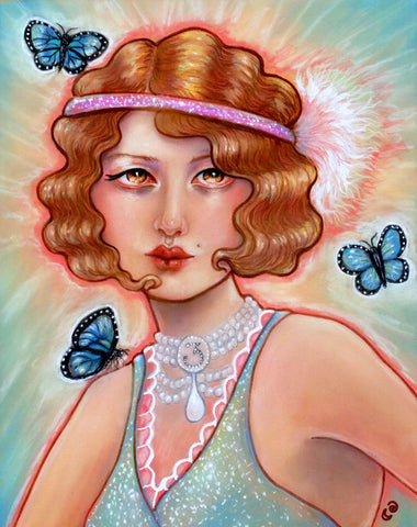 La Dama #3 (The Lady) by artist Tammy Mae Moon