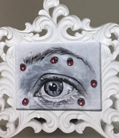 Ladybug Lovers Eye 2 by artist Cora Crimson