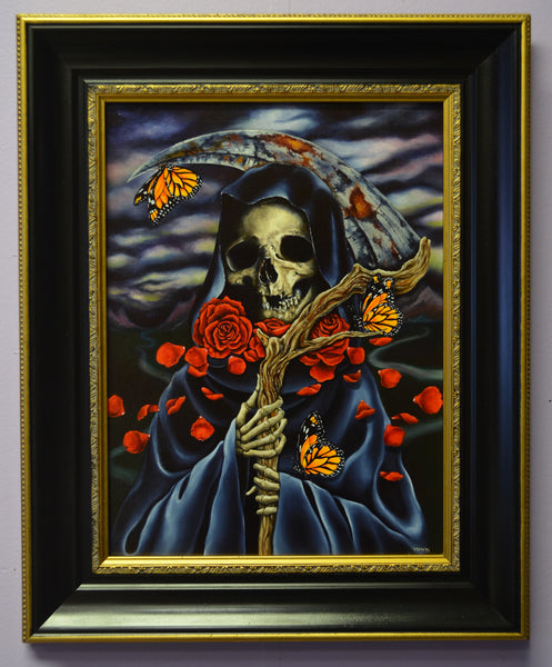 LA MUERTE Vestida de Rosas (Death Dressed in Roses) #14 by artist Tania Pomales