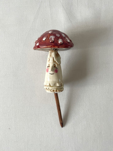 FLY AGARIC MUSHROOM PLANT-STAKE 3 by artist Milla Istomina