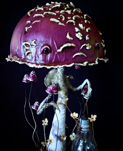 THE MUSHROOM WHISPERER by artist Rooted and Stitched