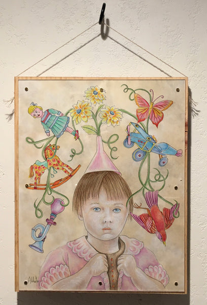 PORTRAIT OF THE ARTIST AS A LITTLE GIRL by artist Donna Abbate