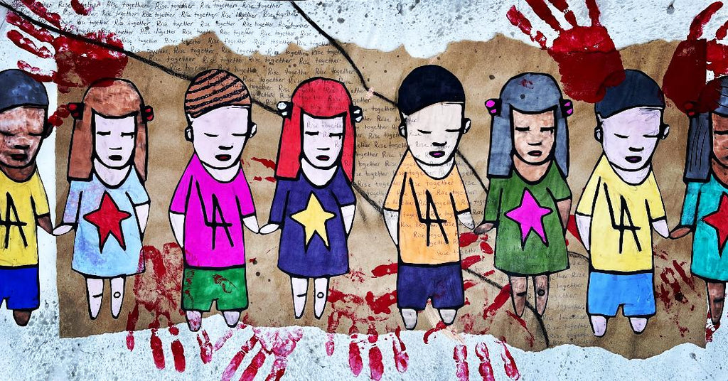 RISE TOGETHER by RuSo (artists Ruby Vartan and Sophia Gasparian)