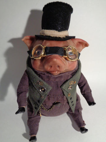 "Steam Punk Pig" by featured artist Denise Bledsoe