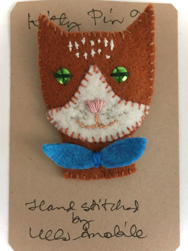 KITTY PIN #9 by artist Ulla Anobile