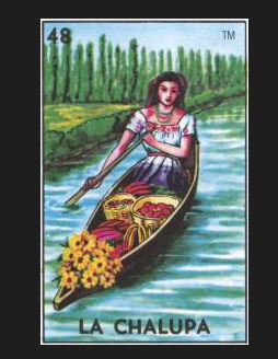 #48 LA CHALUPA / Bear and Bear Wife in a Canoe (The Canoe) by artist Holly Wood