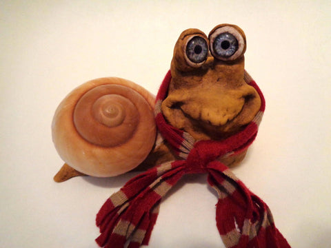 "Escargot Red/Tan" by artist Denise Bledsoe