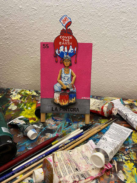 55 LA PINTORA (The Painter) / Frida by artist Wbaldo Muñoz