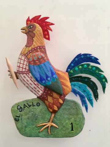 EL GALLO #1 (The Rooster)/Rooster At Home by artist Ulla Anobile