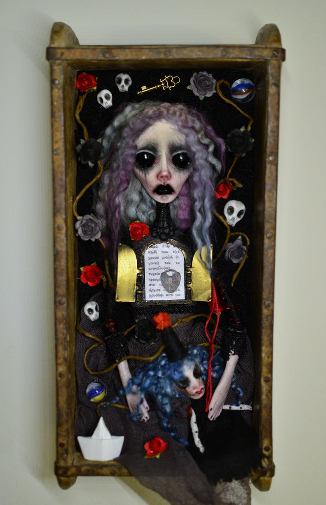 THE PRISONS OF OUR CHILDHOOD by artist Anima ex Manus Art Dolls (Ioanna Tsouka)