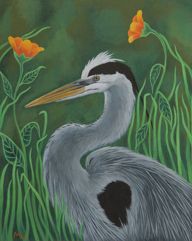 #19 LA GARZA (The Heron) by artist Michelle Waters