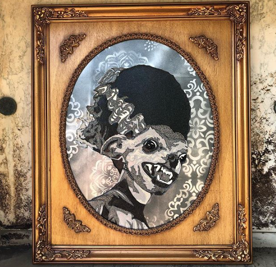 THE BRIDE OF FRANKENCHI by artist Lori Herbst