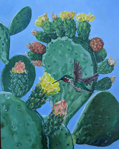 39 EL NOPAL (The Prickly-Pear Cactus) by artist Lacey Bryant