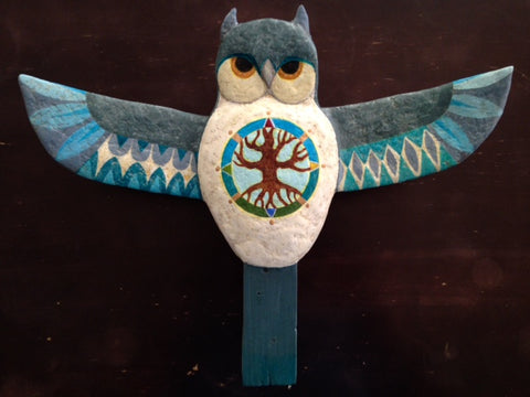 OWL HOME by artist Ulla Anobile